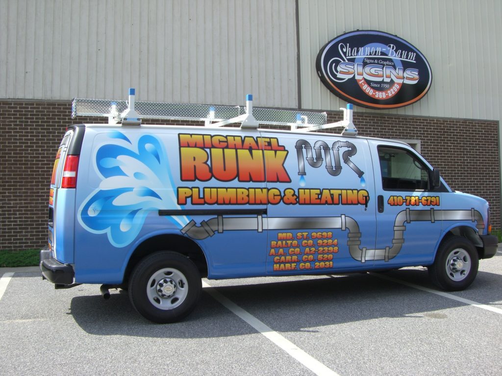 vehicle wrap on van