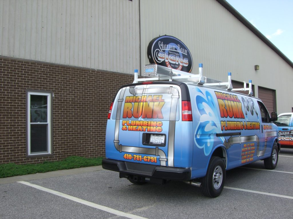 vehicle wrap on van