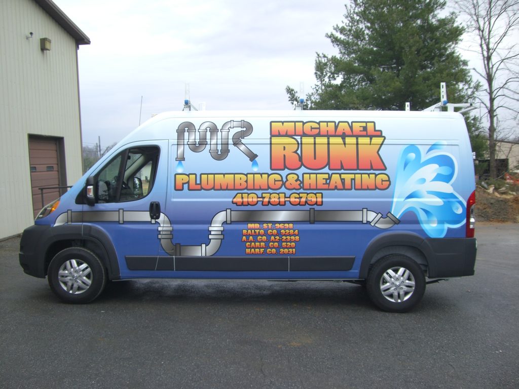 vehicle wrap on van