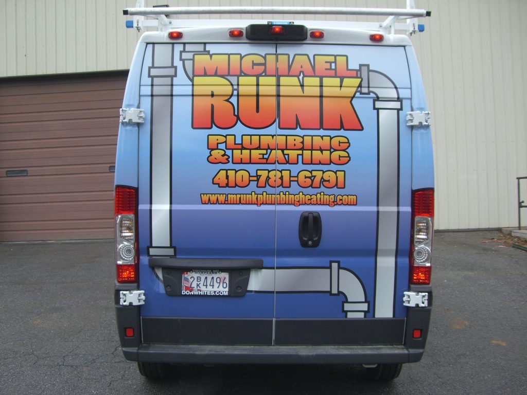 vehicle wrap on van