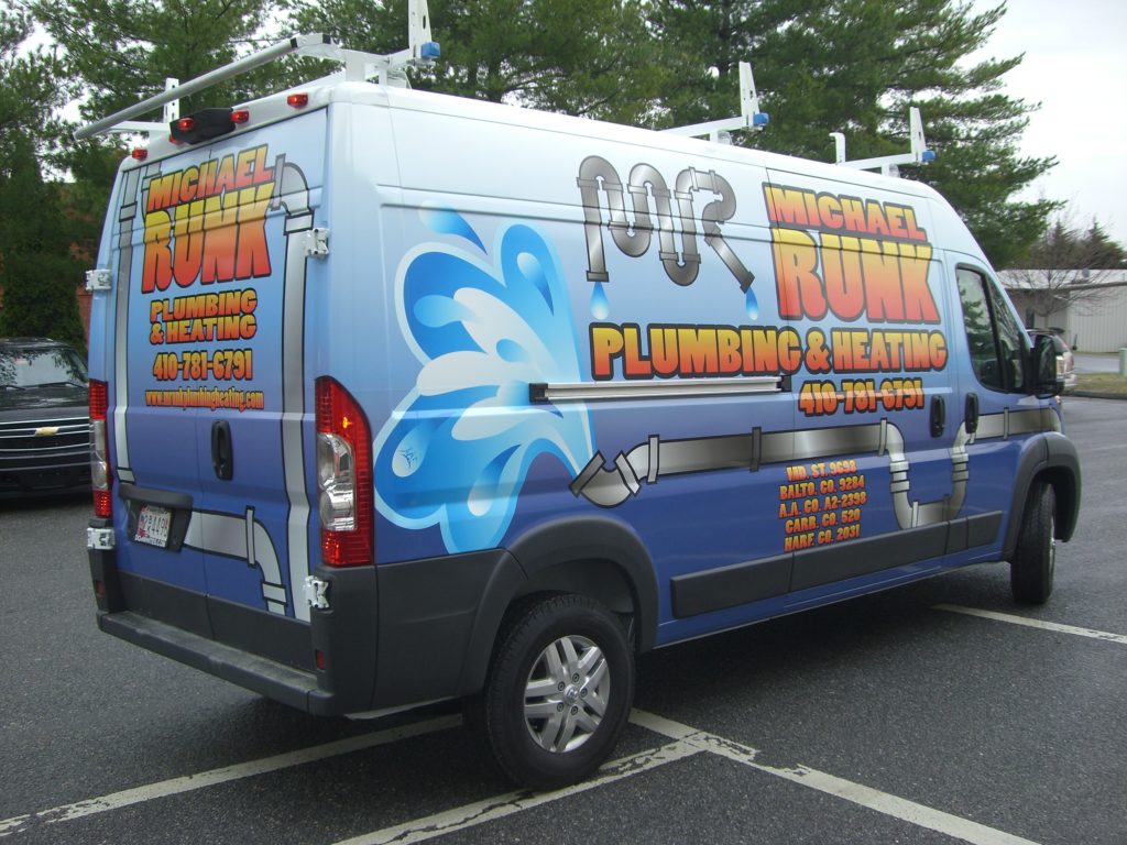 vehicle wrap on van