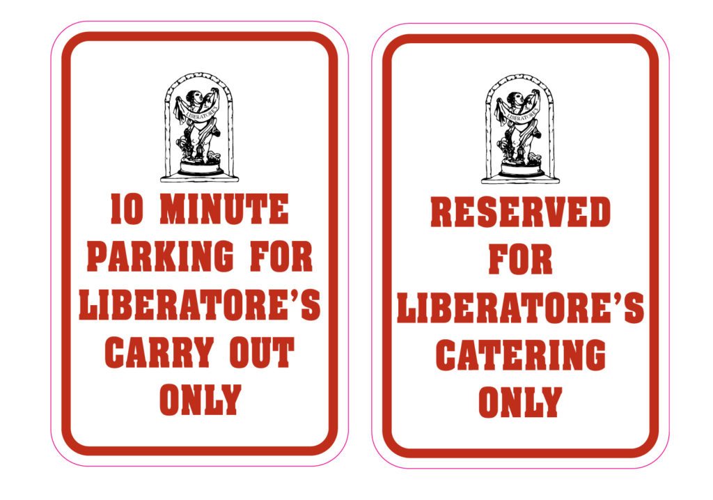 custom parking signs