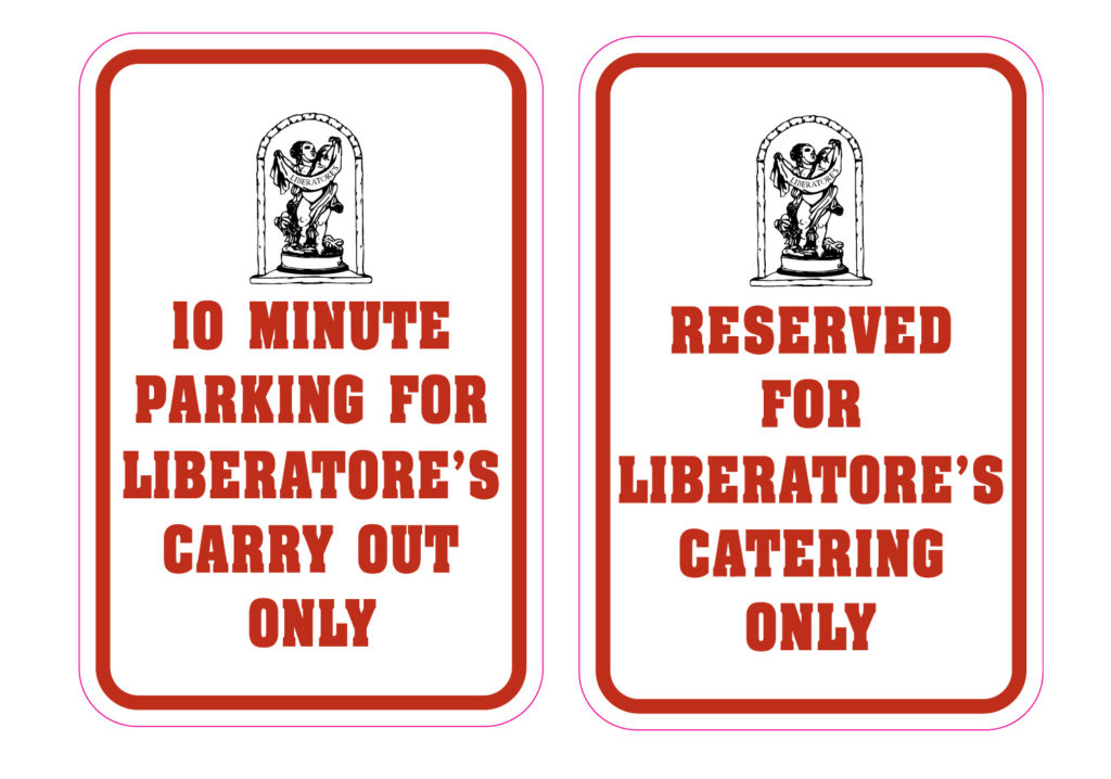 custom parking signs