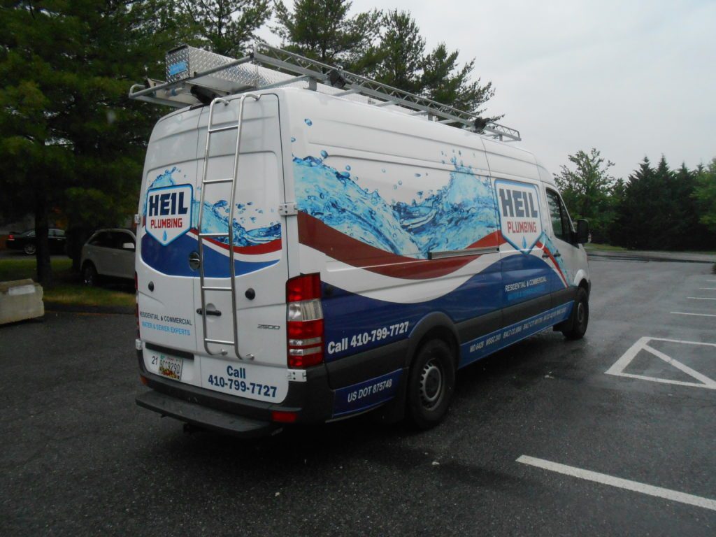 Van with vinyl Wrap