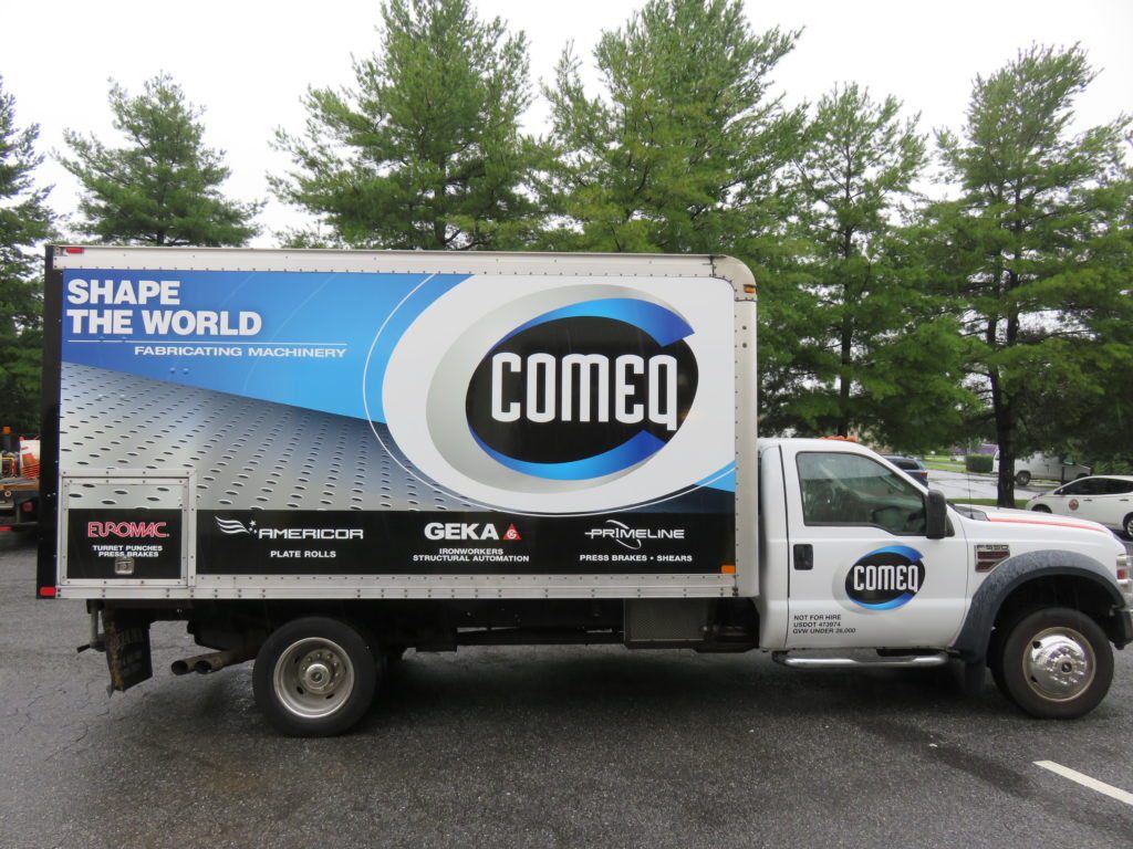 Box truck vinyl wrap