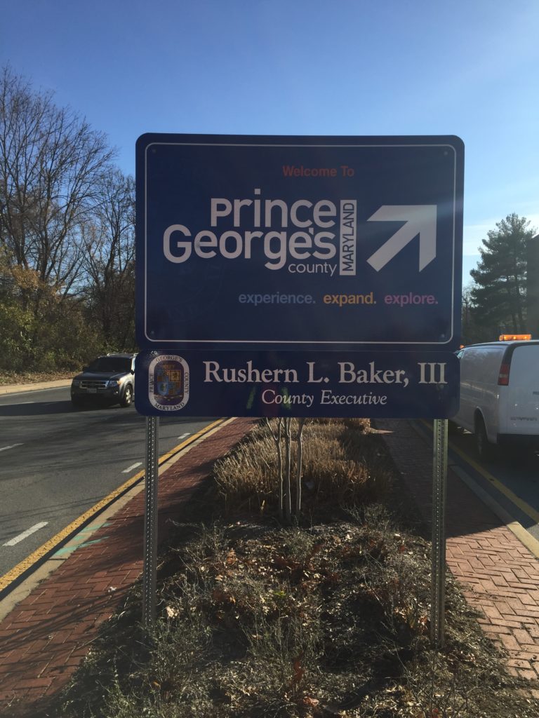 aluminum welcome sign